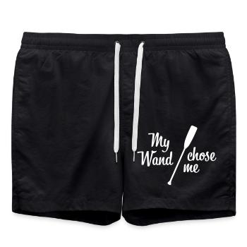 rudern - Badeshorts - Schwarz - Vorne - AI Model Male 185 light (185cm)