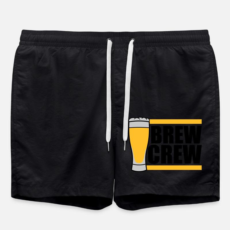 Beer Glass Brew Crew disant - Short de bain - noir