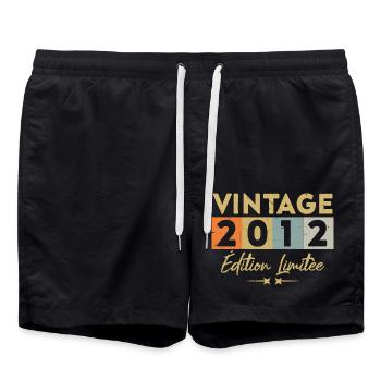 Vintage 2012 Édition Limitée - Short de bain - noir - Devant - AI Model Male 185 light (185cm)