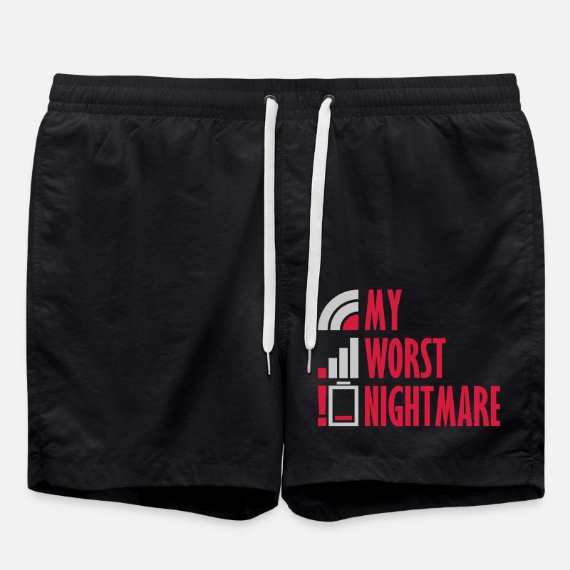 Mon pire cauchemar Logos - Short de bain - noir