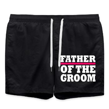 Father of the groom - Short de bain - noir - Devant - AI Model Male 185 light (185cm)