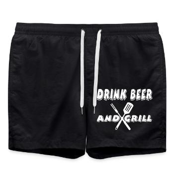 Griller - Short de bain - noir - Devant - AI Model Male 185 light (185cm)