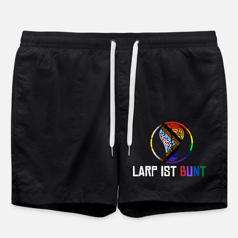 Larp ist bunt - Badeshorts - Schwarz