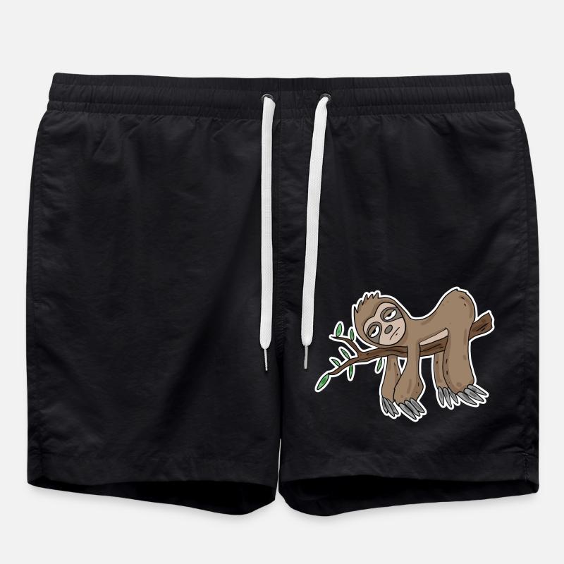 Sloth - Swim Trunks - black