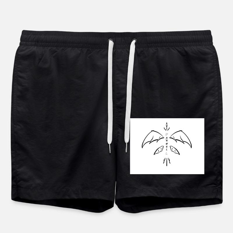 ANGEL / DEVIL - Swim Trunks - black