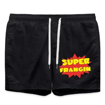 Super BROTHER - Swim Trunks - black - Front - AI Model Male 185 light (185cm)