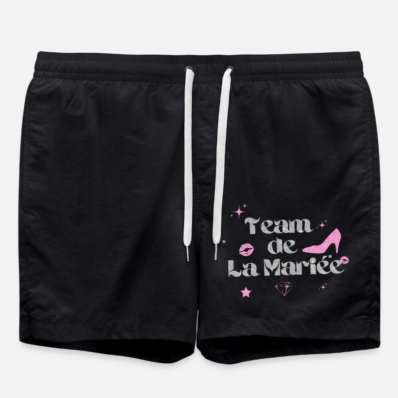 Das Team der Silberbraut - Badeshorts - Schwarz