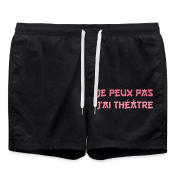 I Can't I Have Theatre - Swim Trunks - black - Front - AI Model Male 185 light (185cm)