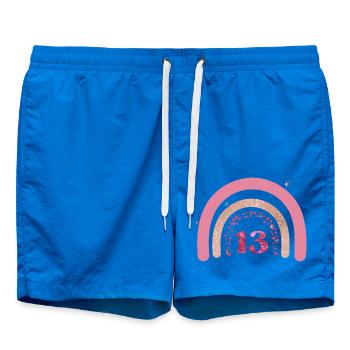 13e anniversaire rainbow rose - Short de bain - cobalt blue - Devant