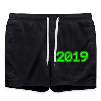 2019 2019 - Short de bain - noir - Devant - AI Model Male 185 light (185cm)