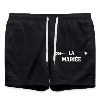 The Bride - Swim Trunks - black - Front - AI Model Male 185 light (185cm)