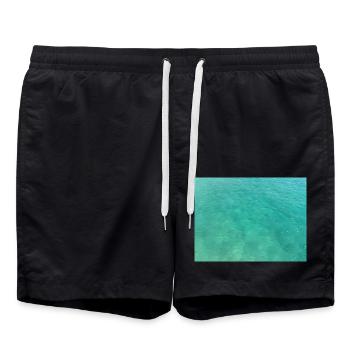 Mer turquoise - Short de bain - noir - Devant - AI Model Male 185 light (185cm)