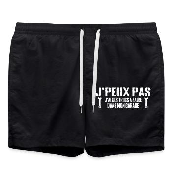 J'Ai Des Trucs À Faire Dans Mon Garage Bricoleur - Short de bain - noir - Devant - AI Model Male 185 light (185cm)