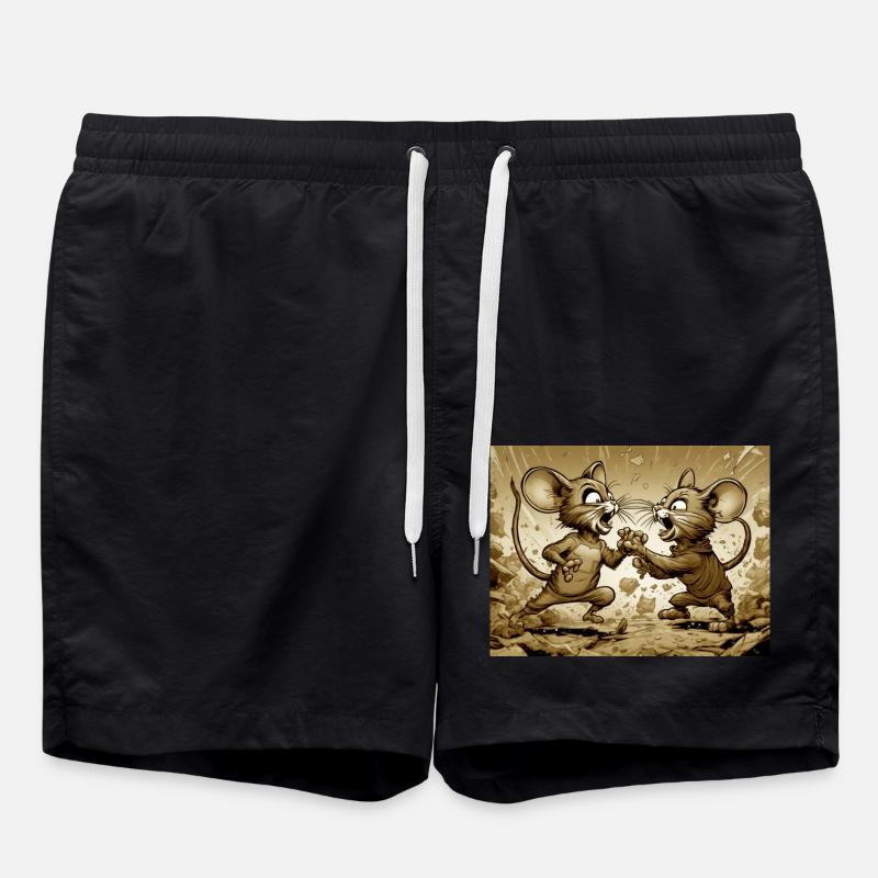 Die Mouses - Badeshorts - Schwarz