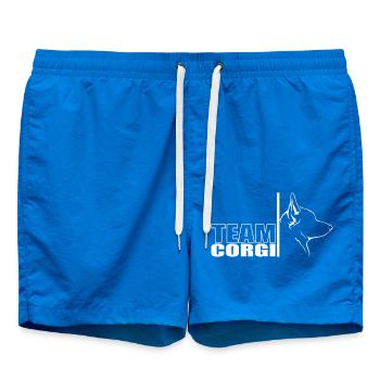 TEAM Corgi Hunde Hund Wilsigns - Badeshorts - Cobalt blue - Vorne