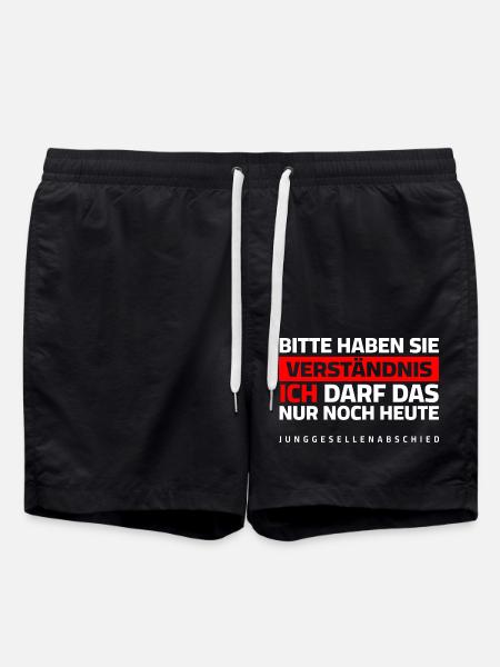 Bachelor Party - Please understand - Swim Trunks - black