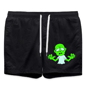 Zombie - Swim Trunks - black - Front - AI Model Male 185 light (185cm)