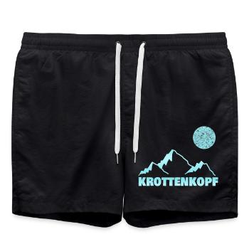 Alpinisme krottenkopf - Short de bain - noir - Devant - AI Model Male 185 light (185cm)