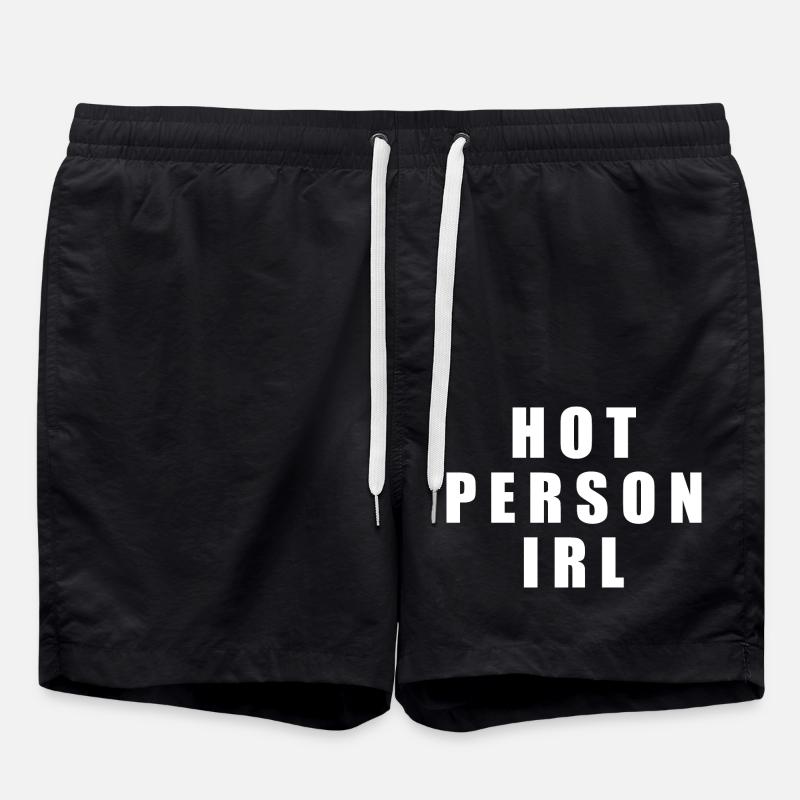 Hot person irl - Swim Trunks - black