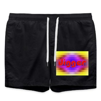 Digger - Badeshorts - Schwarz - Vorne - AI Model Male 185 light (185cm)