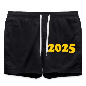 2025 - Short de bain - noir - Devant - AI Model Male 185 light (185cm)