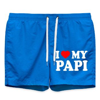 I love my papi - Swim Trunks - cobalt blue - Front
