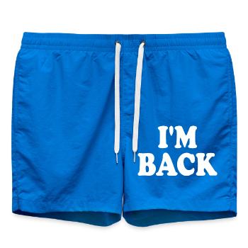 I'm back - Badeshorts - Cobalt blue - Vorne