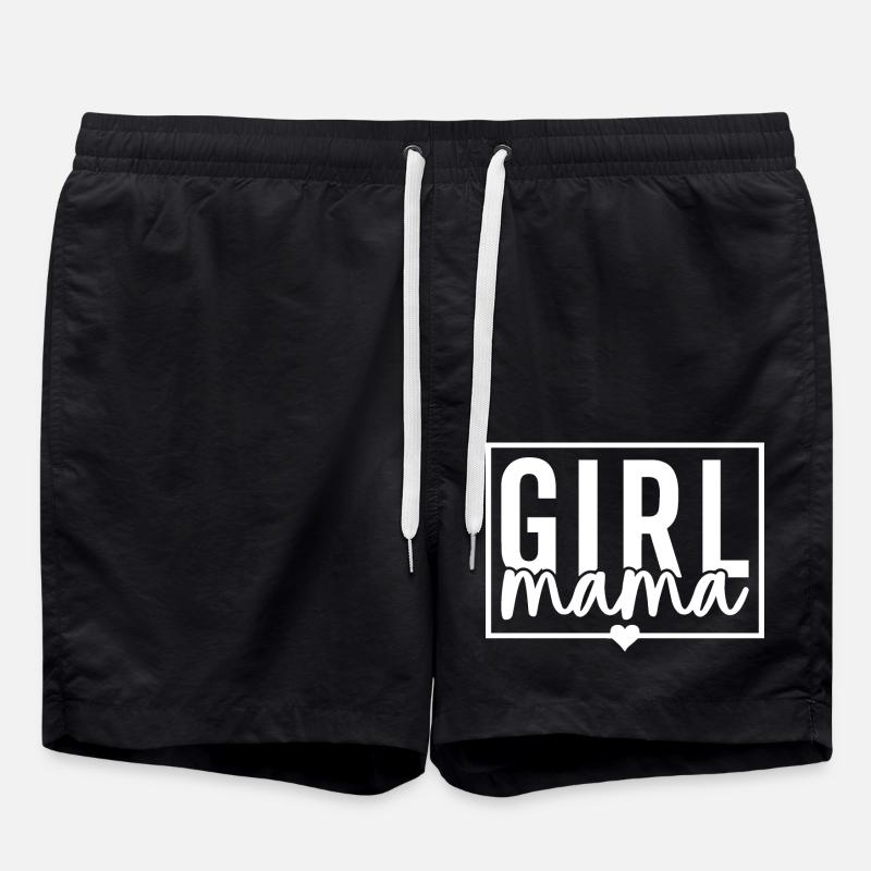 Mädchen Mama - Badeshorts - Schwarz