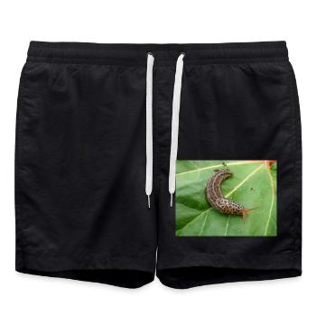 tiger slug also great grey slug Tigerschnegel - Swim Trunks - black - Front - AI Model Male 185 light (185cm)