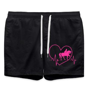 Dressage Dressage Horse Dressage Rider - Swim Trunks - black - Front - AI Model Male 185 light (185cm)