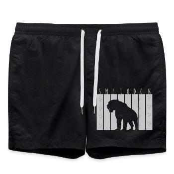 Tigre à dents de sabre - Short de bain - noir - Devant - AI Model Male 185 light (185cm)