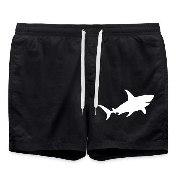 Requin - Short de bain - noir - Devant - AI Model Male 185 light (185cm)