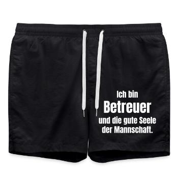 Caretaker - Swim Trunks - black - Front - AI Model Male 185 light (185cm)