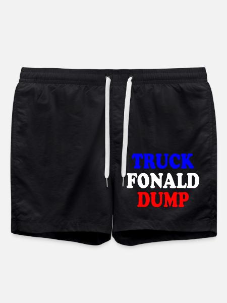 truck fonald dump - Swim Trunks - black