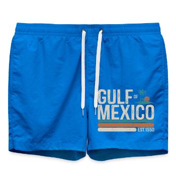 Golf von Mexiko Est 1550 Retro Vintage Strand - Badeshorts - Cobalt blue - Vorne