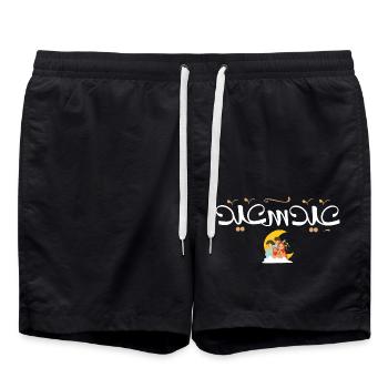 Islam Eid Mubarak - Swim Trunks - black - Front - AI Model Male 185 light (185cm)