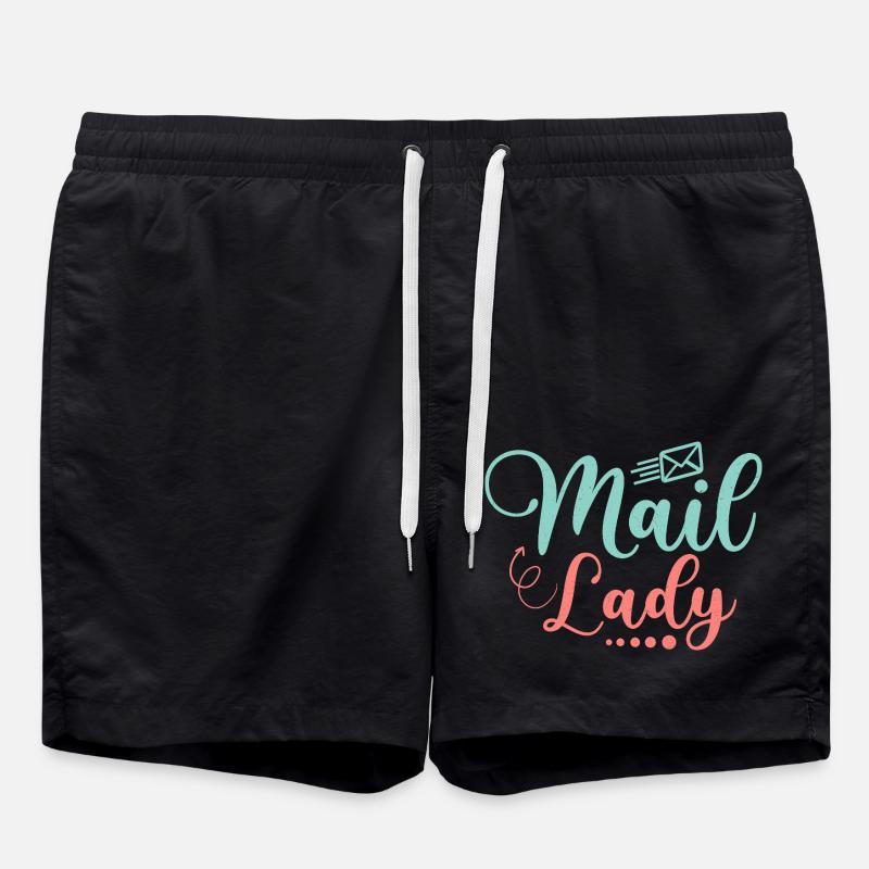 Factrice, factrice, factrice, postière - Short de bain - noir