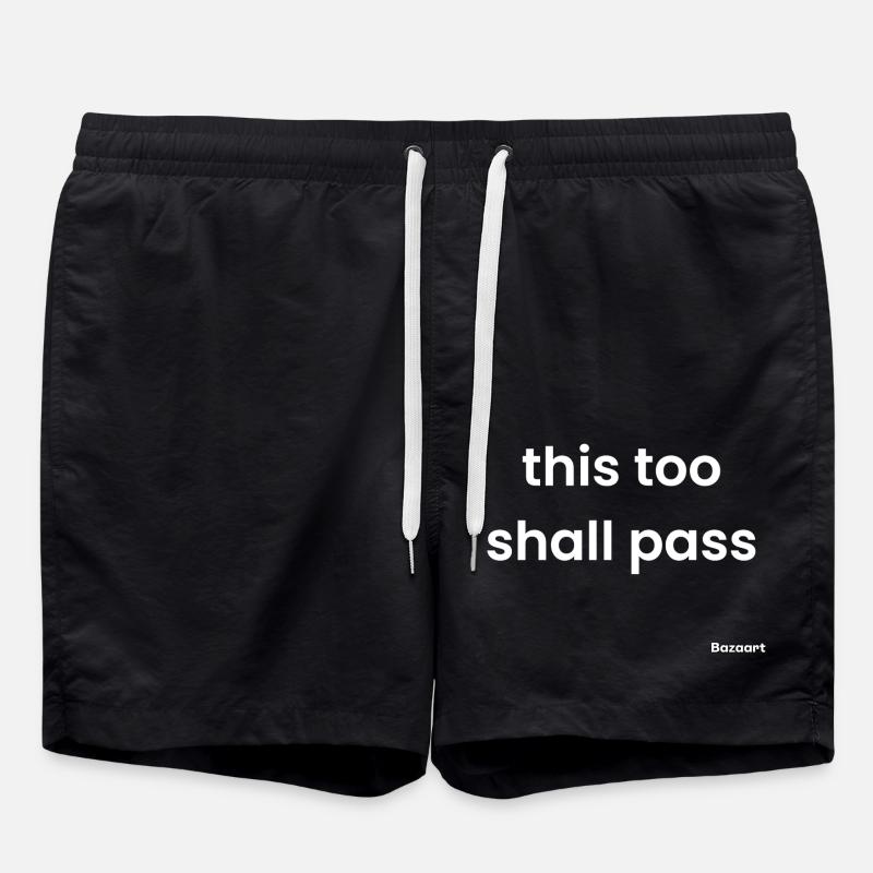 Cela aussi passera - Short de bain - noir