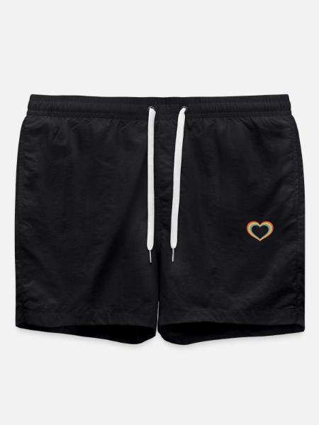 Little Pride Heart - Swim Trunks - black