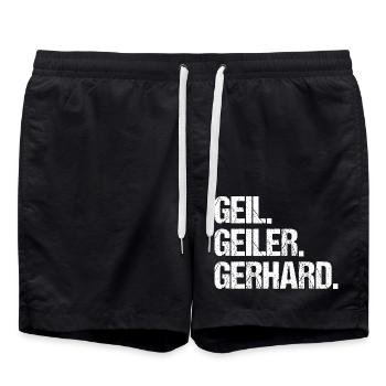 Gerhard - Short de bain - noir - Devant - AI Model Male 185 light (185cm)
