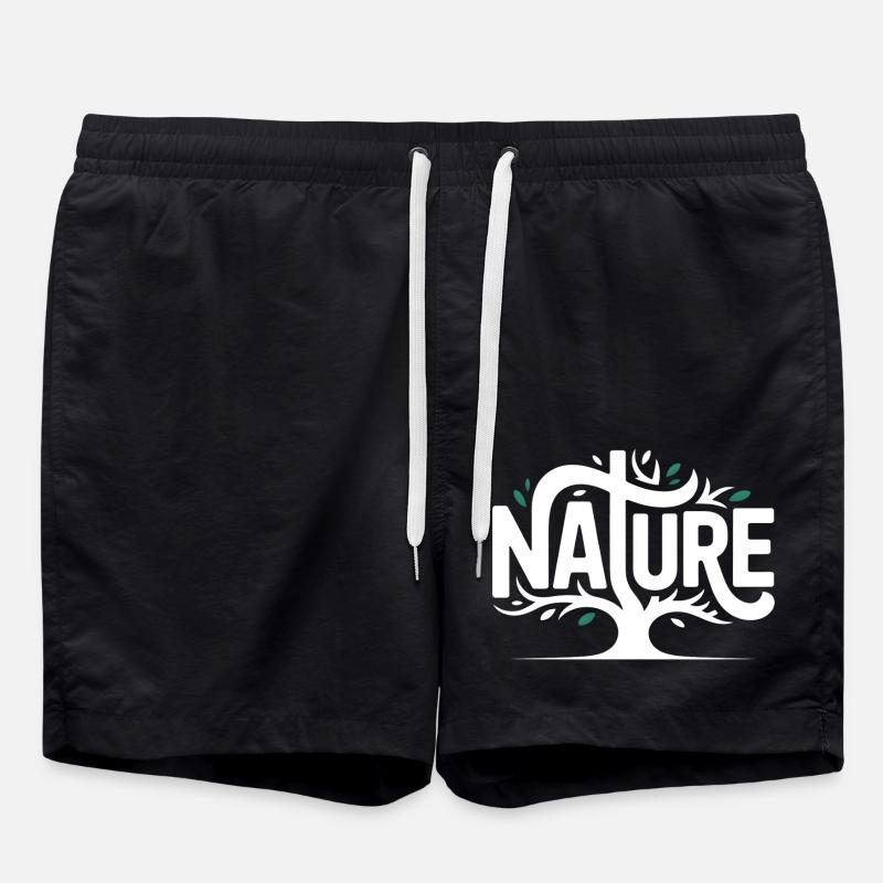 Nature - Logo de l’arbre Coo - Short de bain - noir