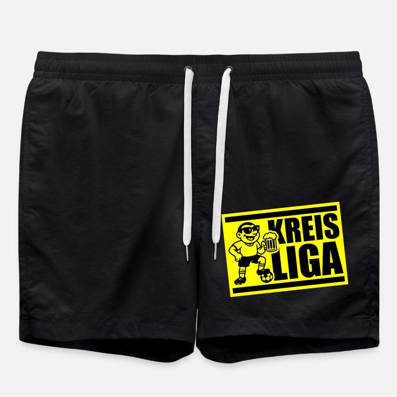 Kreisliga Football - Swim Trunks - black