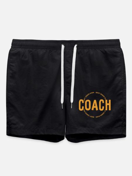 Best Coach Ever - Trainer - Training - Swim Trunks - black