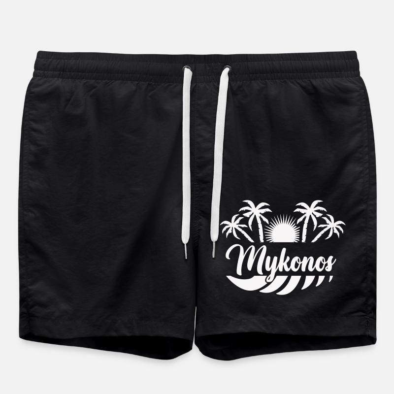 mykonos - Badeshorts - Schwarz
