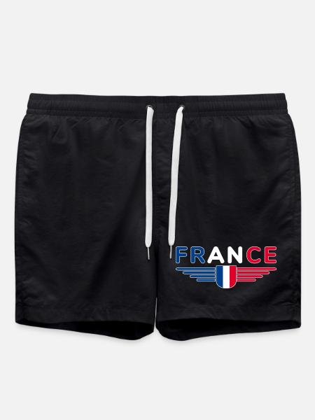 J’aime la France élégance style design Tenues - Short de bain - noir