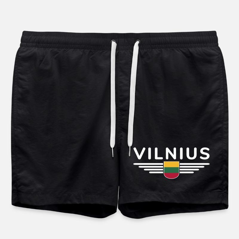 Vilnius T-Shirt – Stylish Statement - Swim Trunks - black