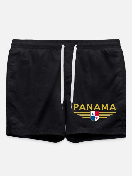 Panama T-Shirt Design - Badeshorts - Schwarz