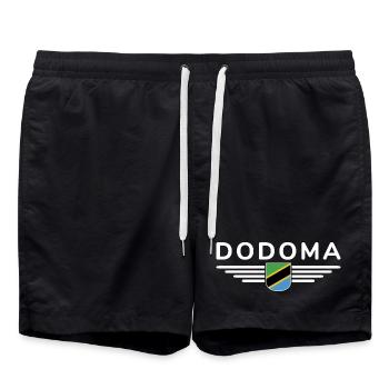 Dodoma Design pour les fans de Tanzanie - Short de bain - noir - Devant - AI Model Male 185 light (185cm)