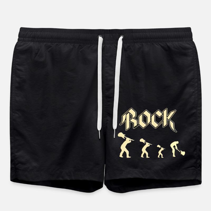 Rock - Badeshorts - Schwarz