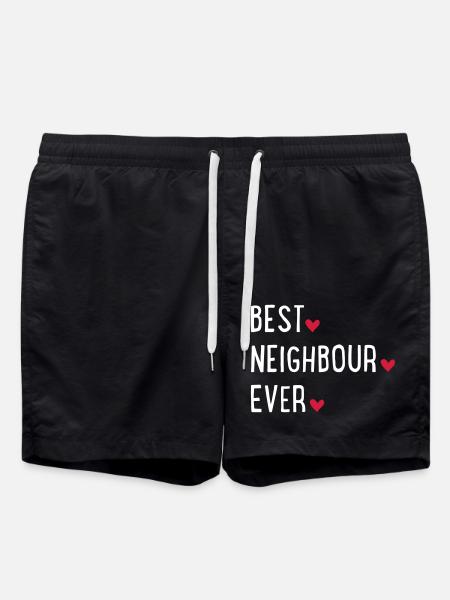 best neighbour ever - Swim Trunks - black